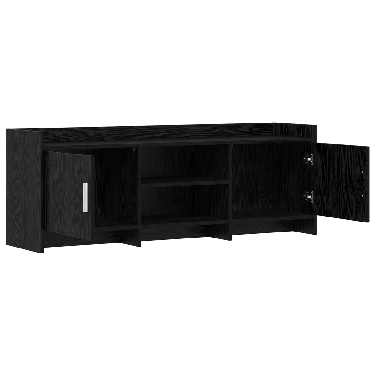 TV-skab 130 x 33 x 47 cm Sort eg Konstrueret træ