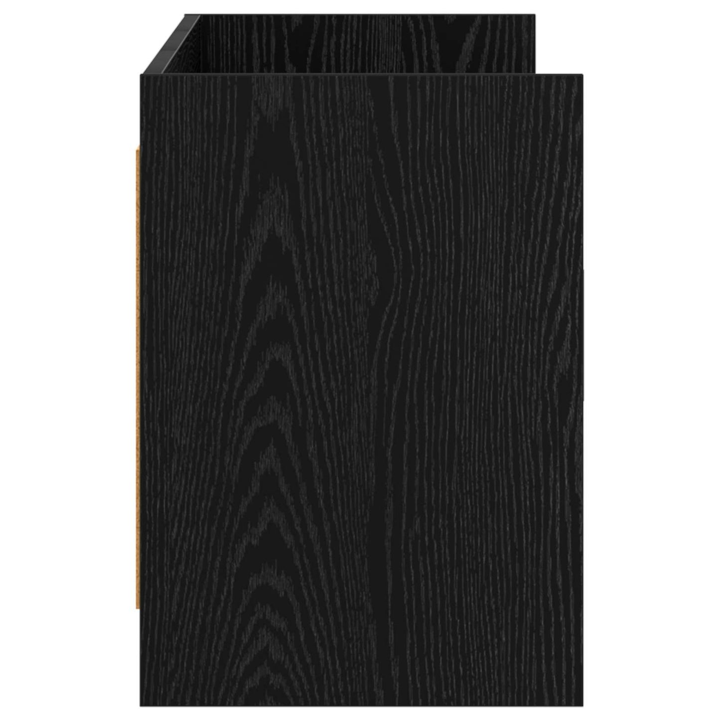 TV-skab 130 x 33 x 47 cm Sort eg Konstrueret træ