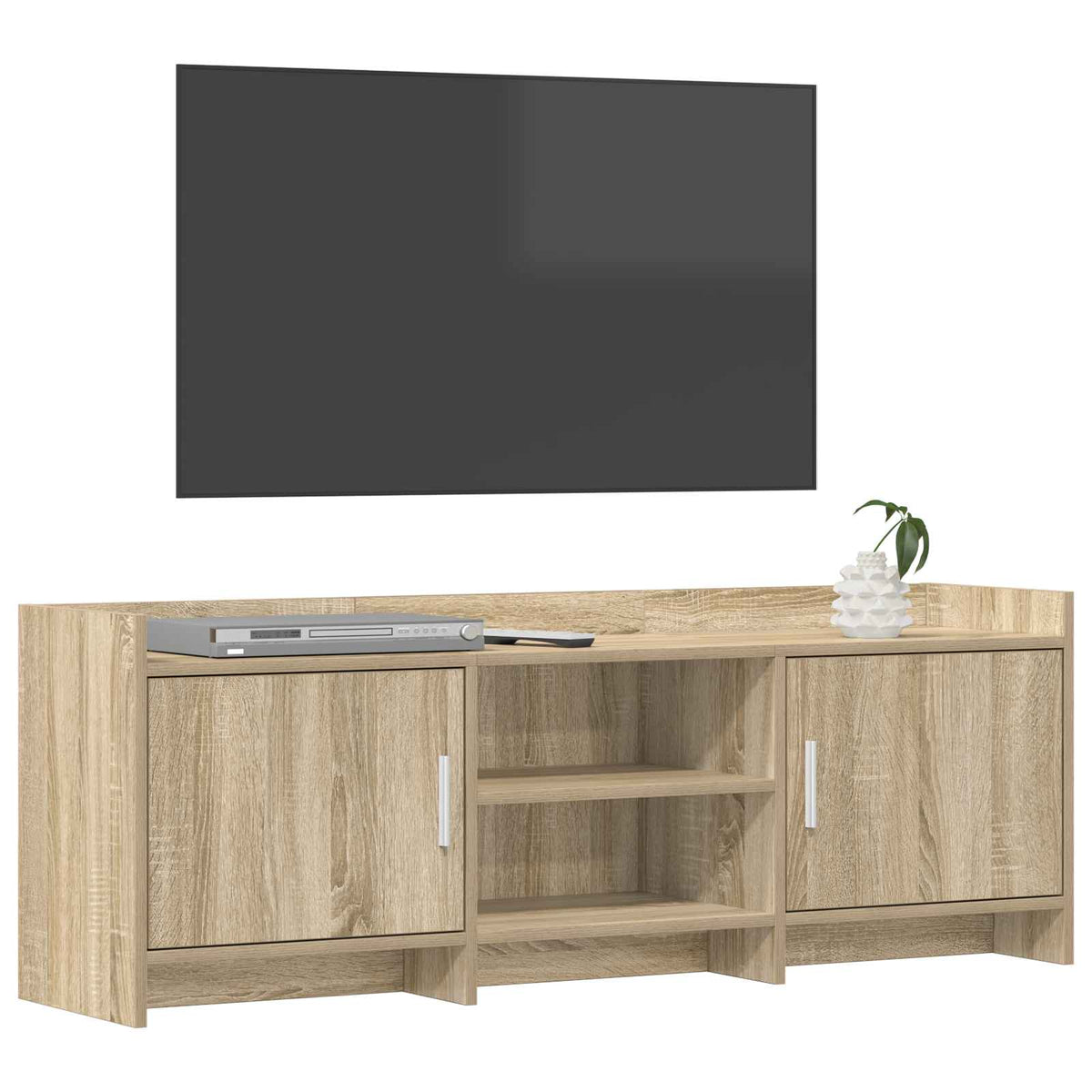 TV-skab 130 x 33 x 47 cm Sonoma-eg Konstrueret træ