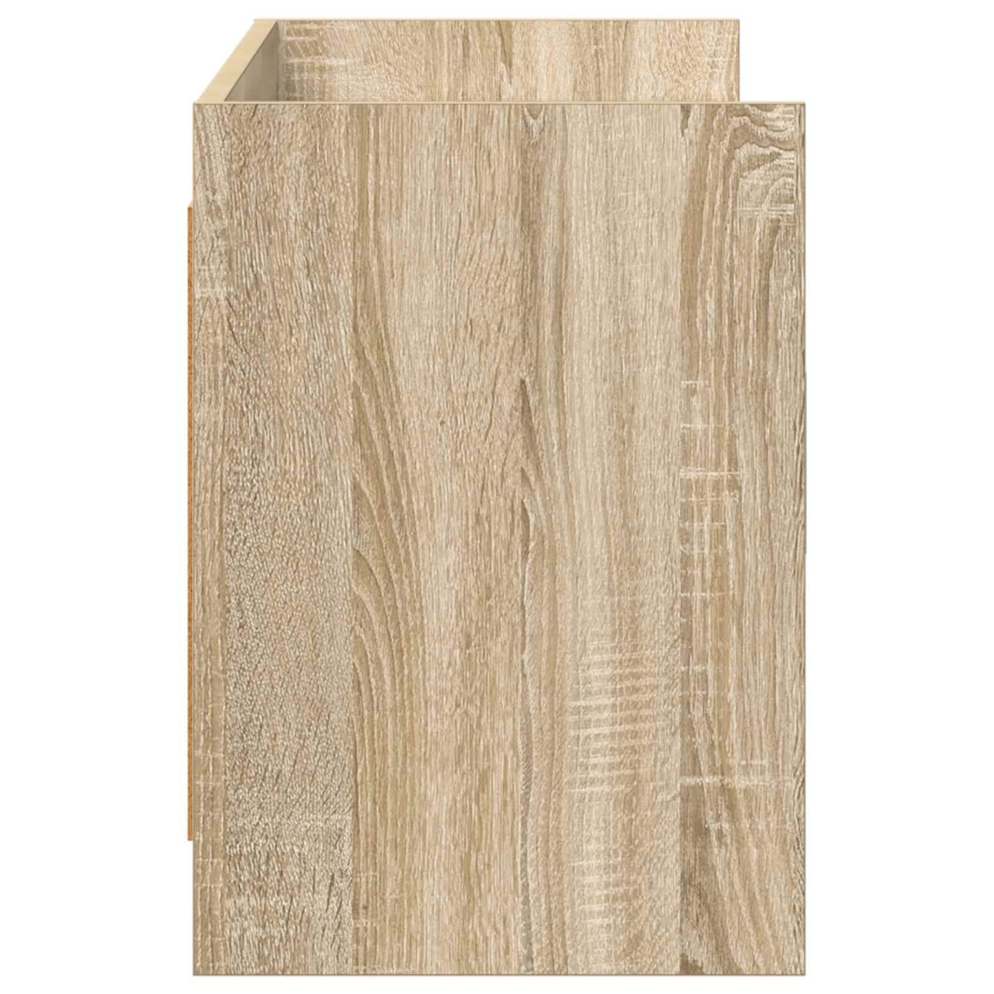 TV-skab 130 x 33 x 47 cm Sonoma-eg Konstrueret træ