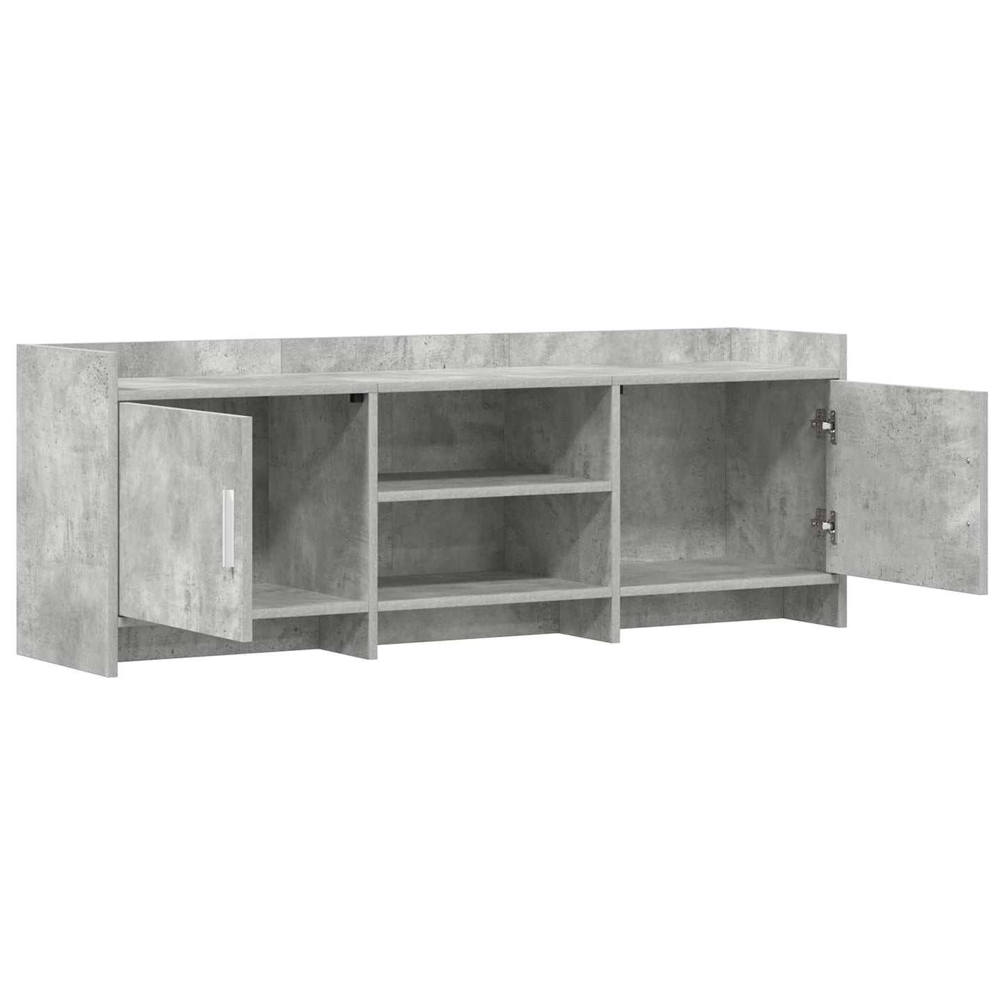 TV-skab 130 x 33 x 47 cm Betongrå Konstrueret træ