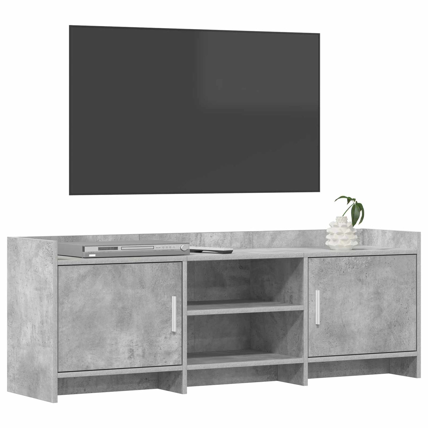 TV-skab 130 x 33 x 47 cm Betongrå Konstrueret træ