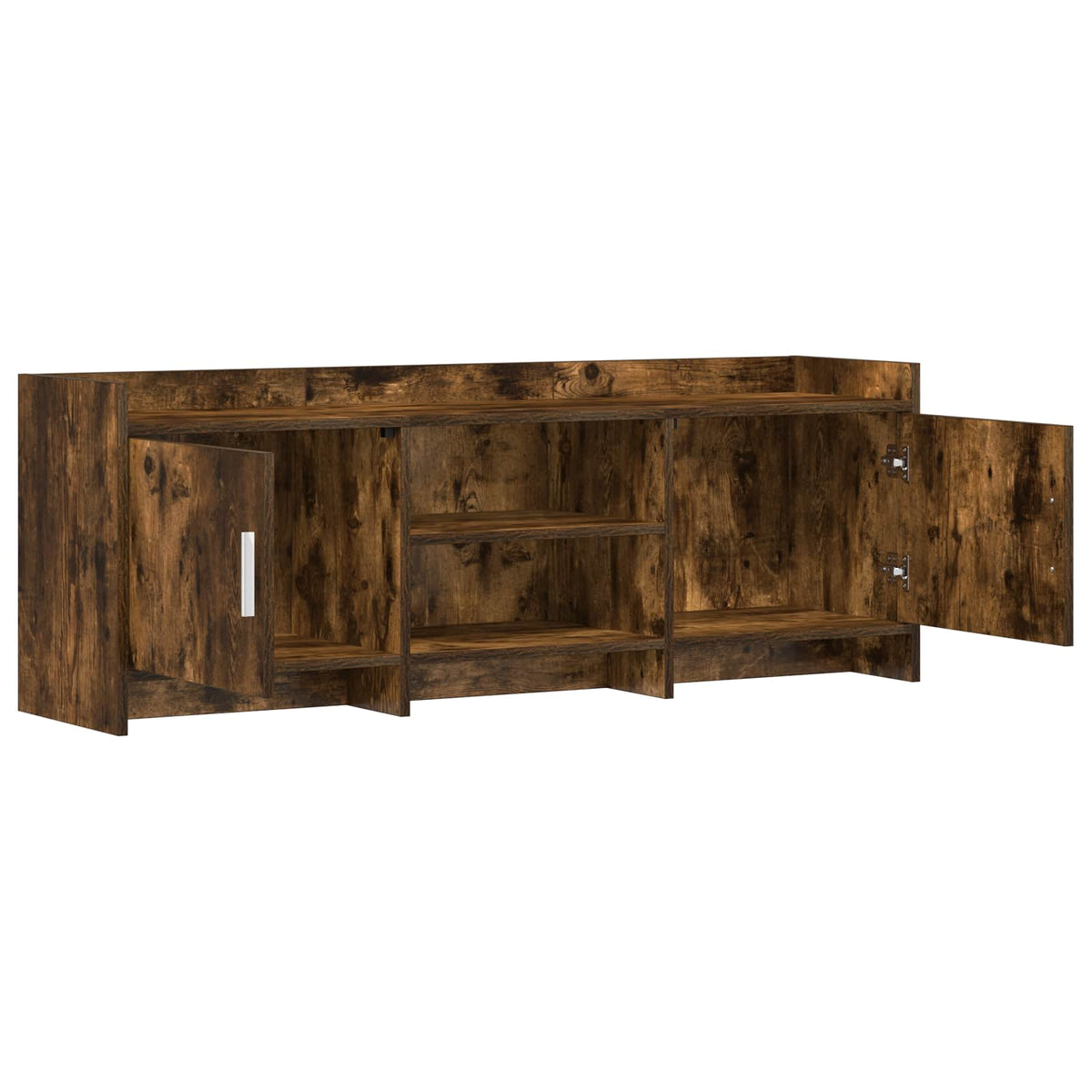 TV-skab 130 x 33 x 47 cm Røget eg Konstrueret træ