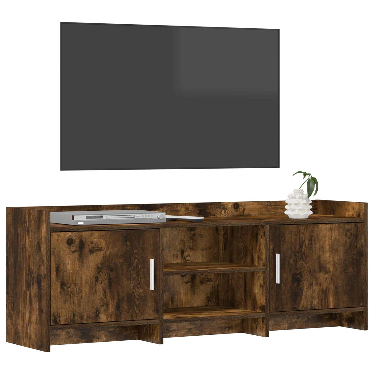 TV-skab 130 x 33 x 47 cm Røget eg Konstrueret træ