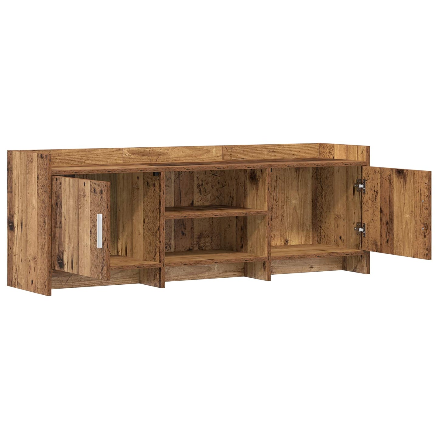 TV-skab 130 x 33 x 47 cm Gammelt træ Konstrueret træ