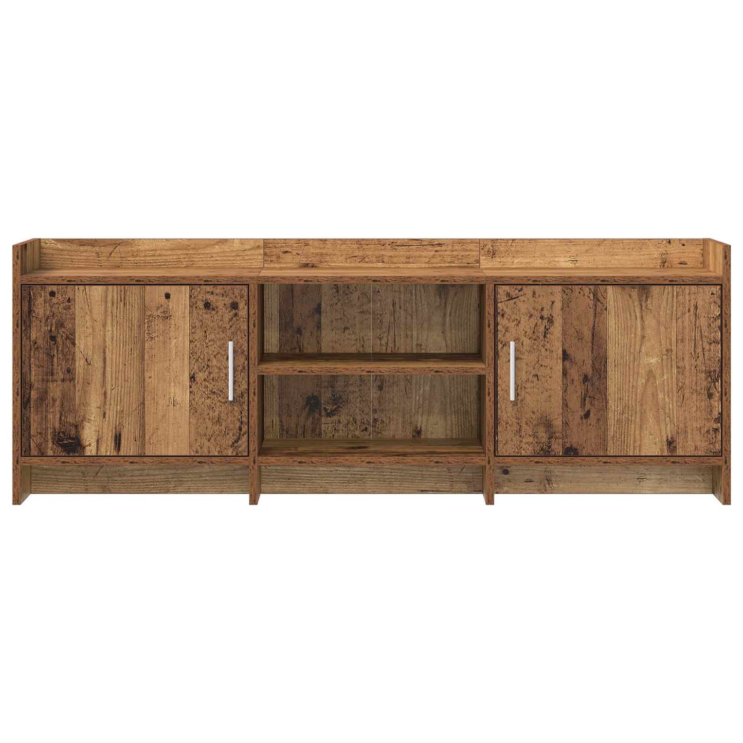 TV-skab 130 x 33 x 47 cm Gammelt træ Konstrueret træ