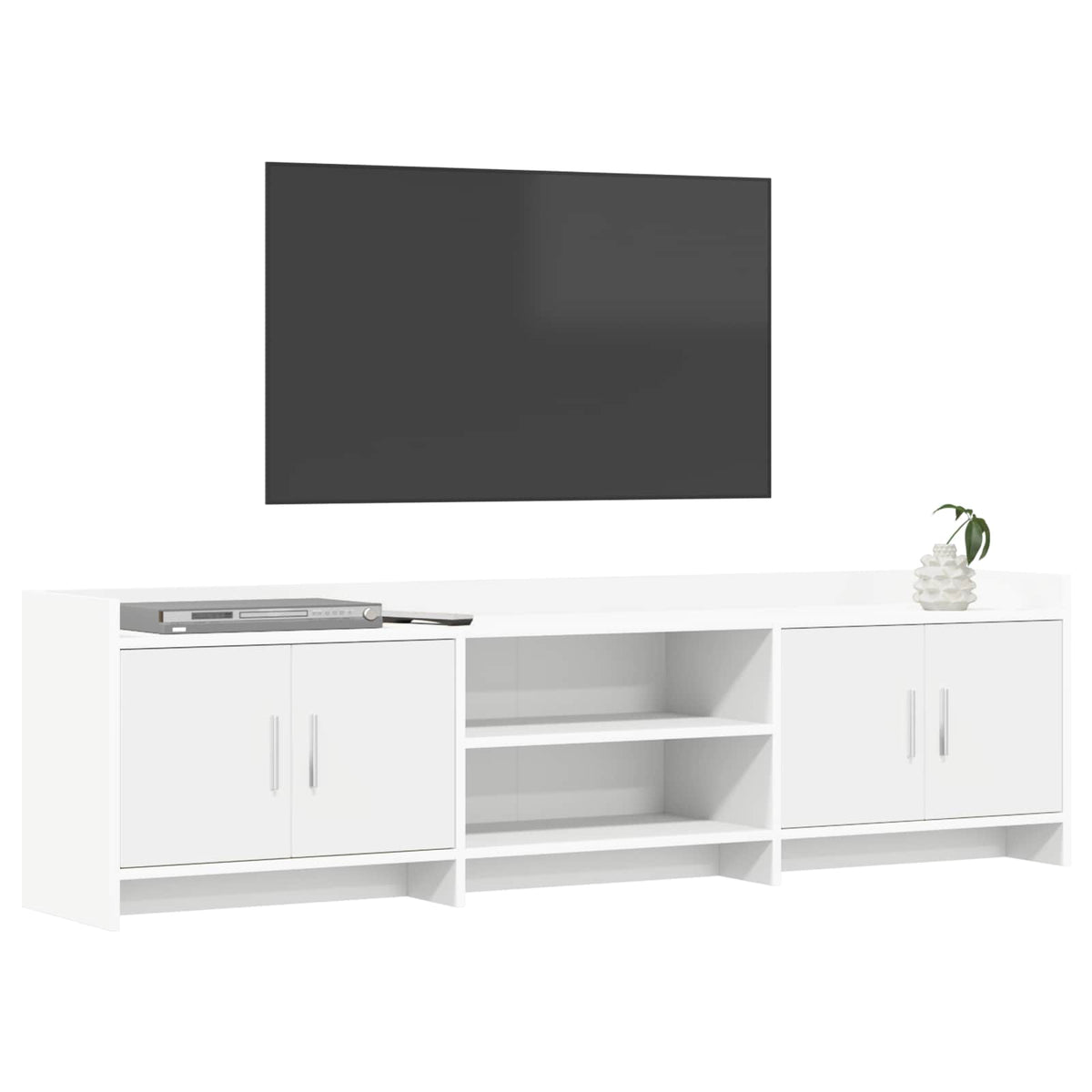 TV-skab 168 x 33 x 47 cm Hvid Konstrueret træ