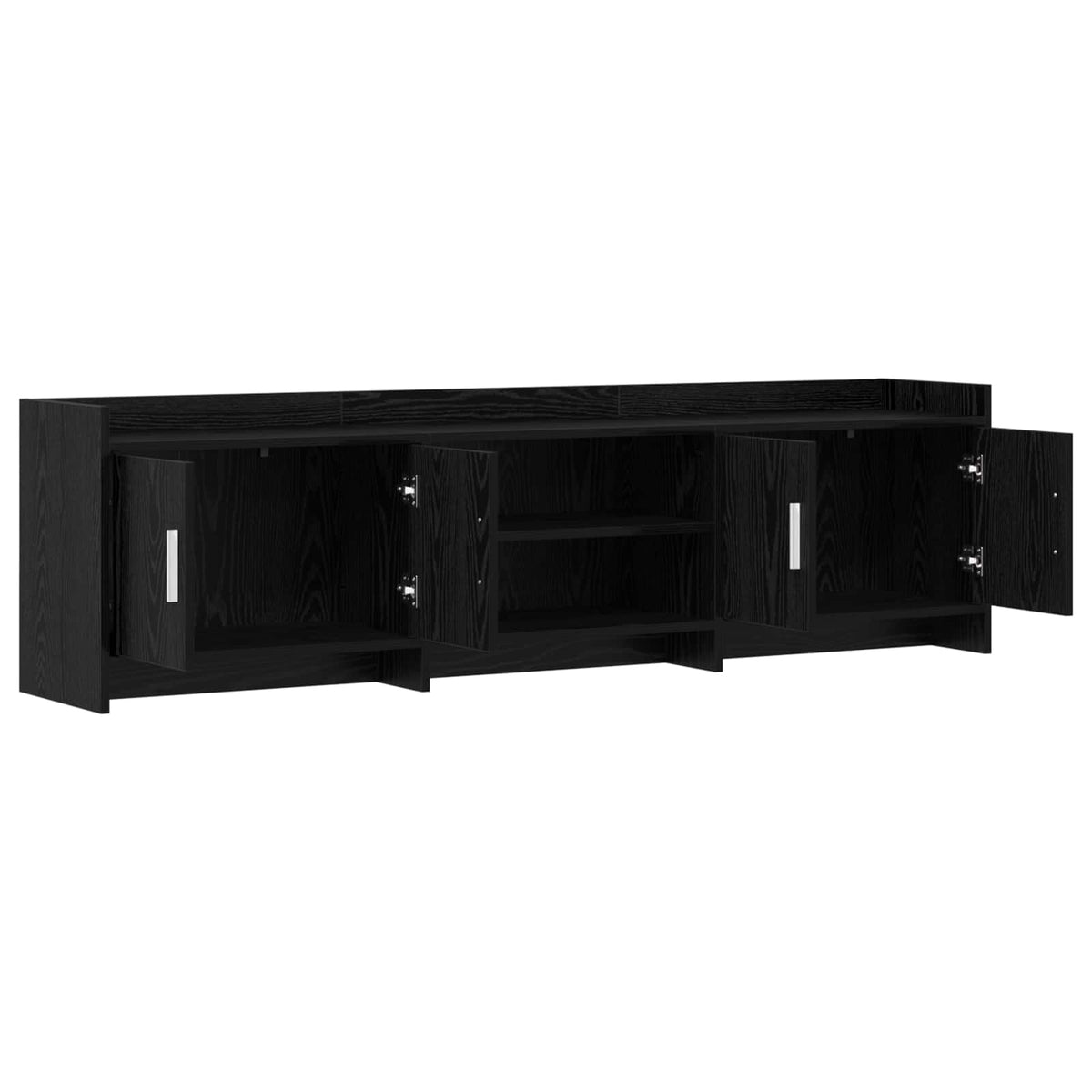 TV-skab 168 x 33 x 47 cm Sort eg Konstrueret træ