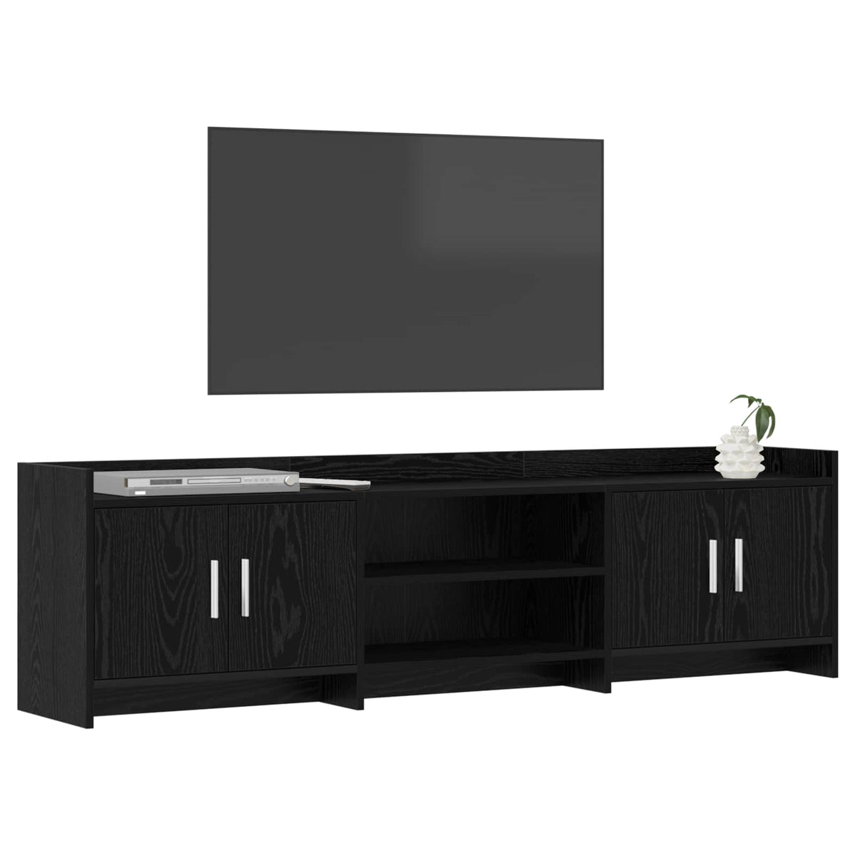 TV-skab 168 x 33 x 47 cm Sort eg Konstrueret træ
