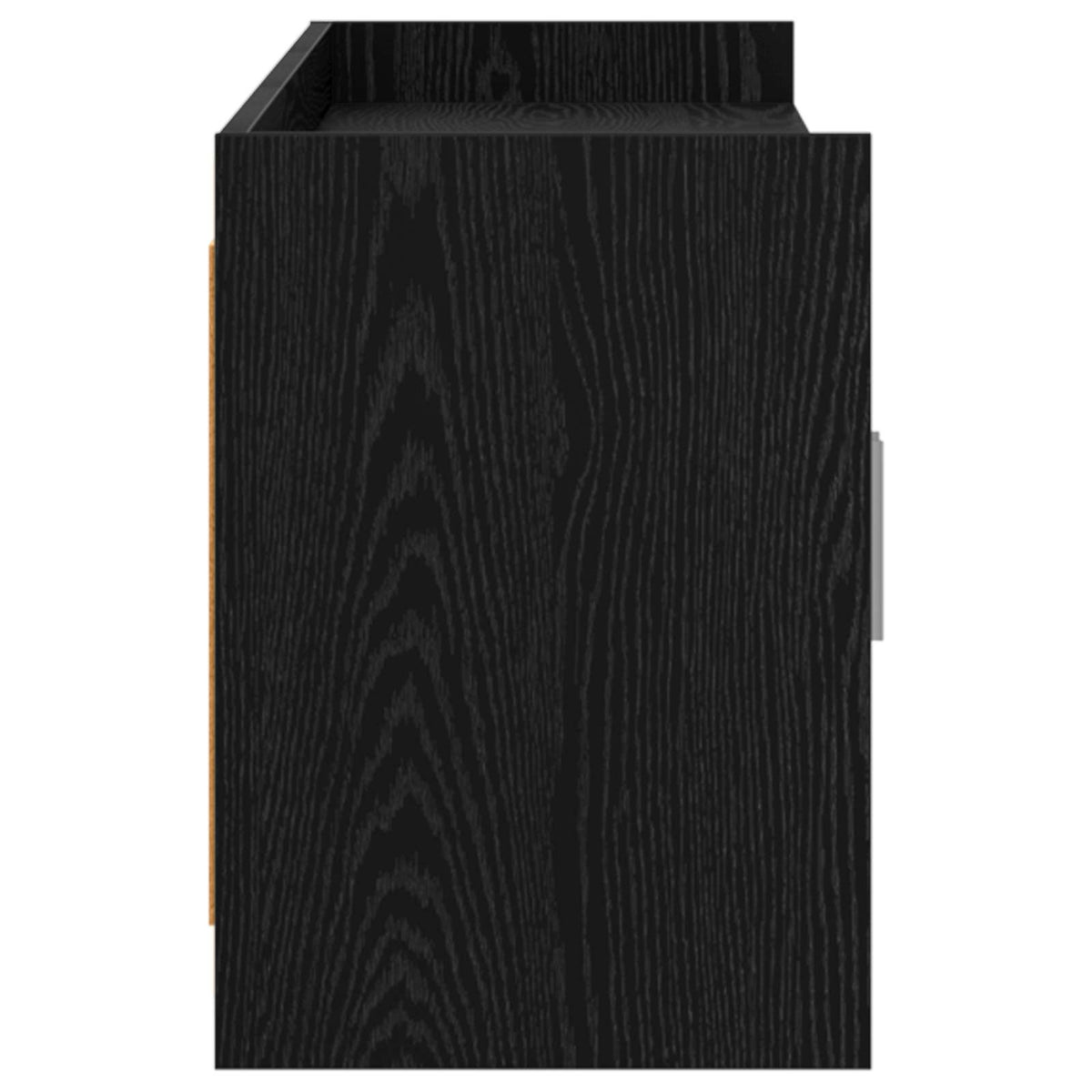 TV-skab 168 x 33 x 47 cm Sort eg Konstrueret træ