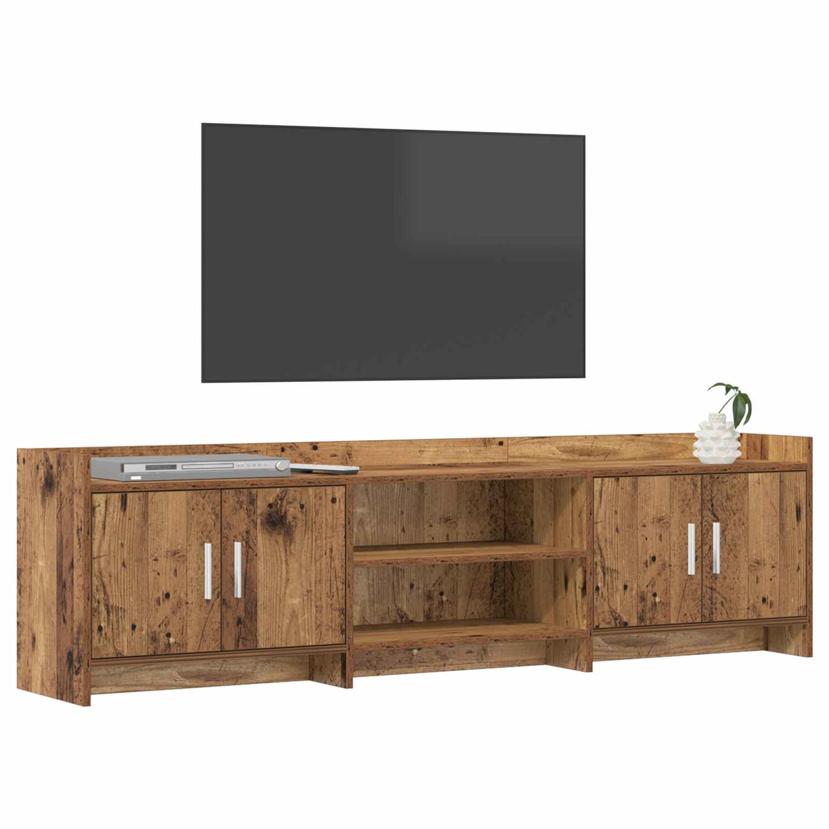 TV-skab 168 x 33 x 47 cm Gammelt træ Konstrueret træ