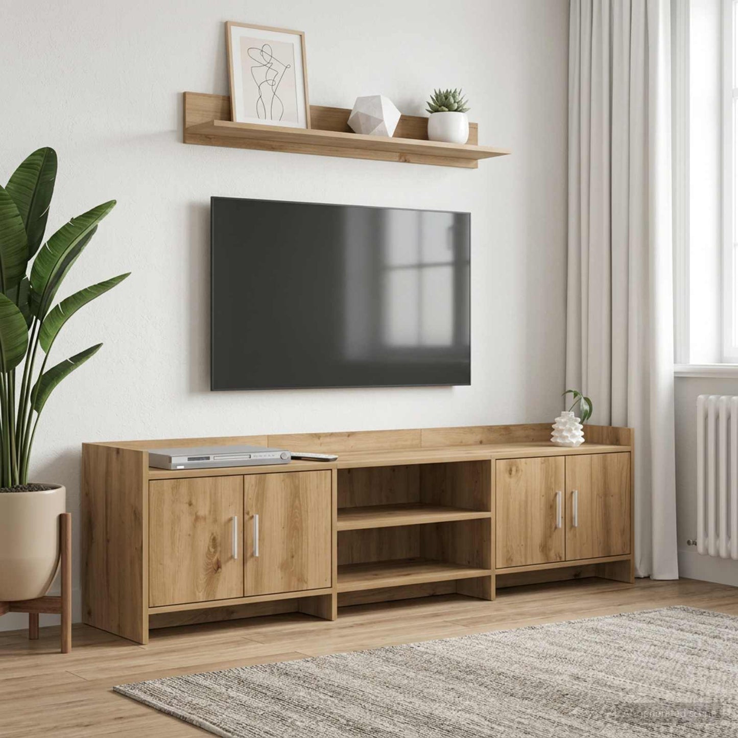 TV-skab 168 x 33 x 47 cm Artisan-eg Konstrueret træ