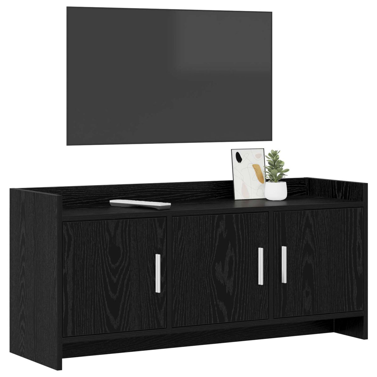 TV-skab 102 x 33 x 47 cm Sort eg Konstrueret træ