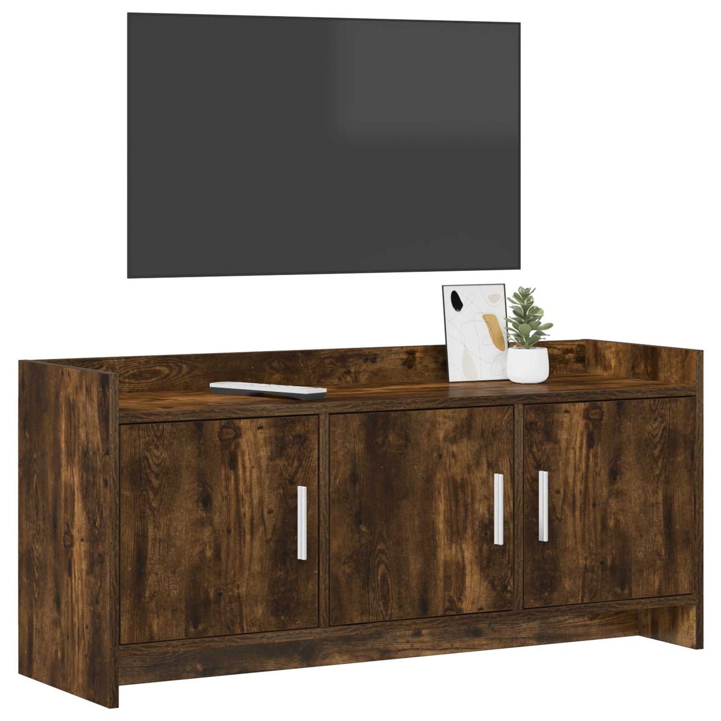 TV-skab 102 x 33 x 47 cm Røget eg Konstrueret træ