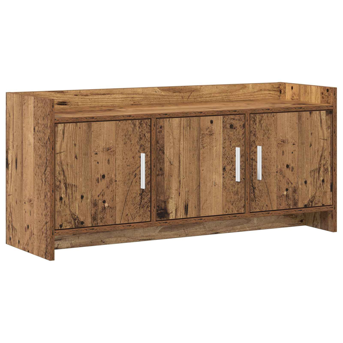 TV-skab 102 x 33 x 47 cm Gammelt træ Konstrueret træ