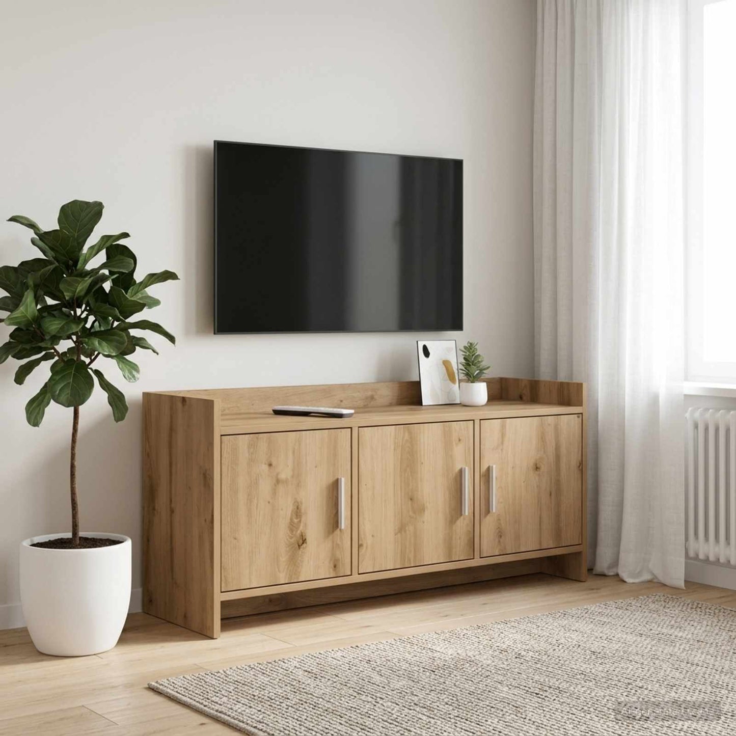 TV-skab 102 x 33 x 47 cm Artisan-eg Konstrueret træ