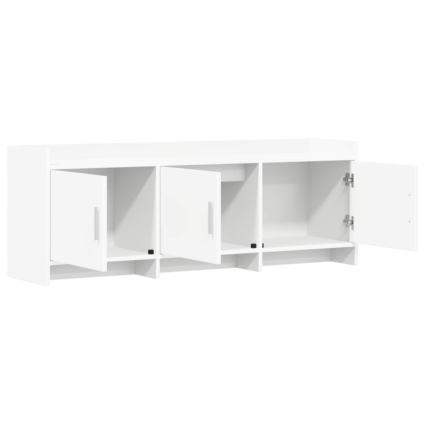 TV-skab 130 x 33 x 47 cm Hvid Konstrueret træ