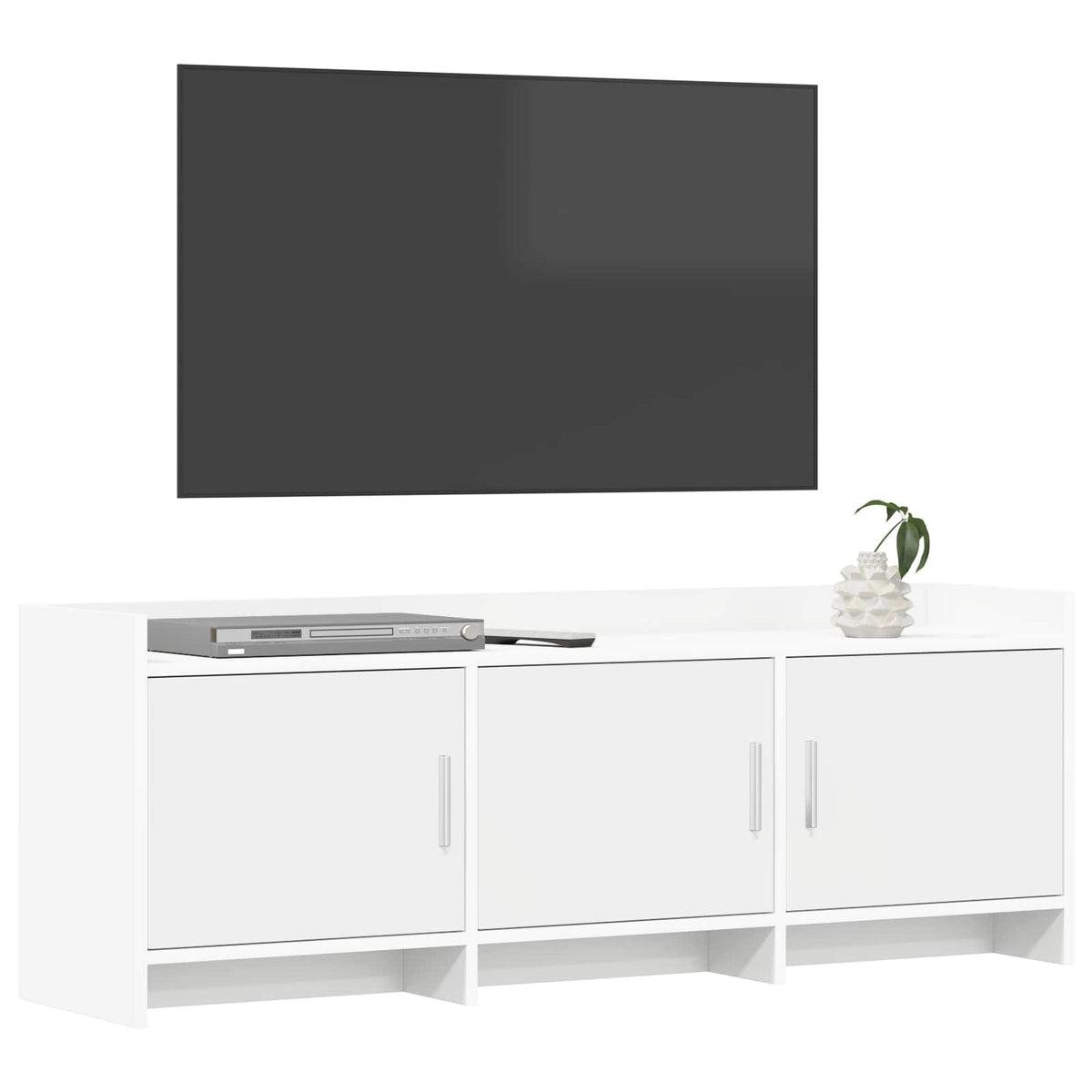 TV-skab 130 x 33 x 47 cm Hvid Konstrueret træ