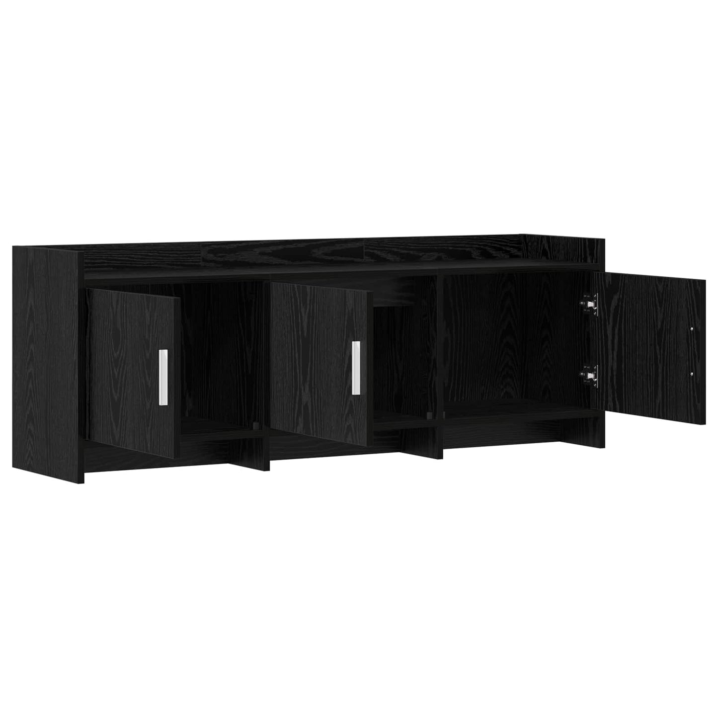 TV-skab 130 x 33 x 47 cm Sort eg Konstrueret træ
