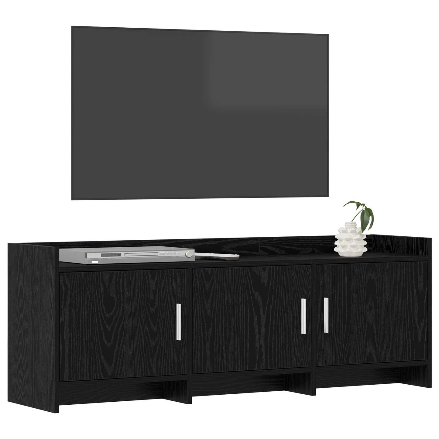 TV-skab 130 x 33 x 47 cm Sort eg Konstrueret træ