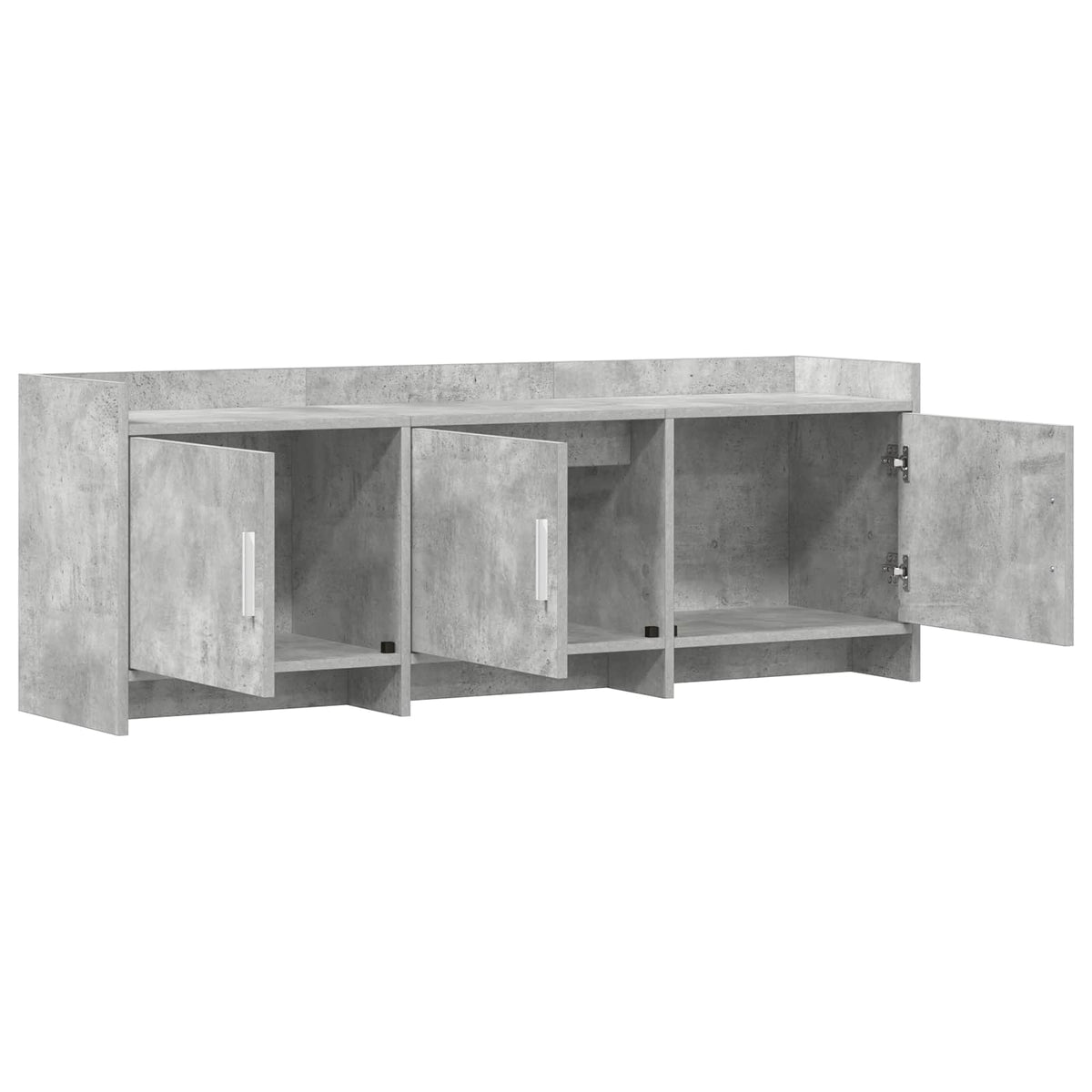 TV-skab 130 x 33 x 47 cm Betongrå Konstrueret træ