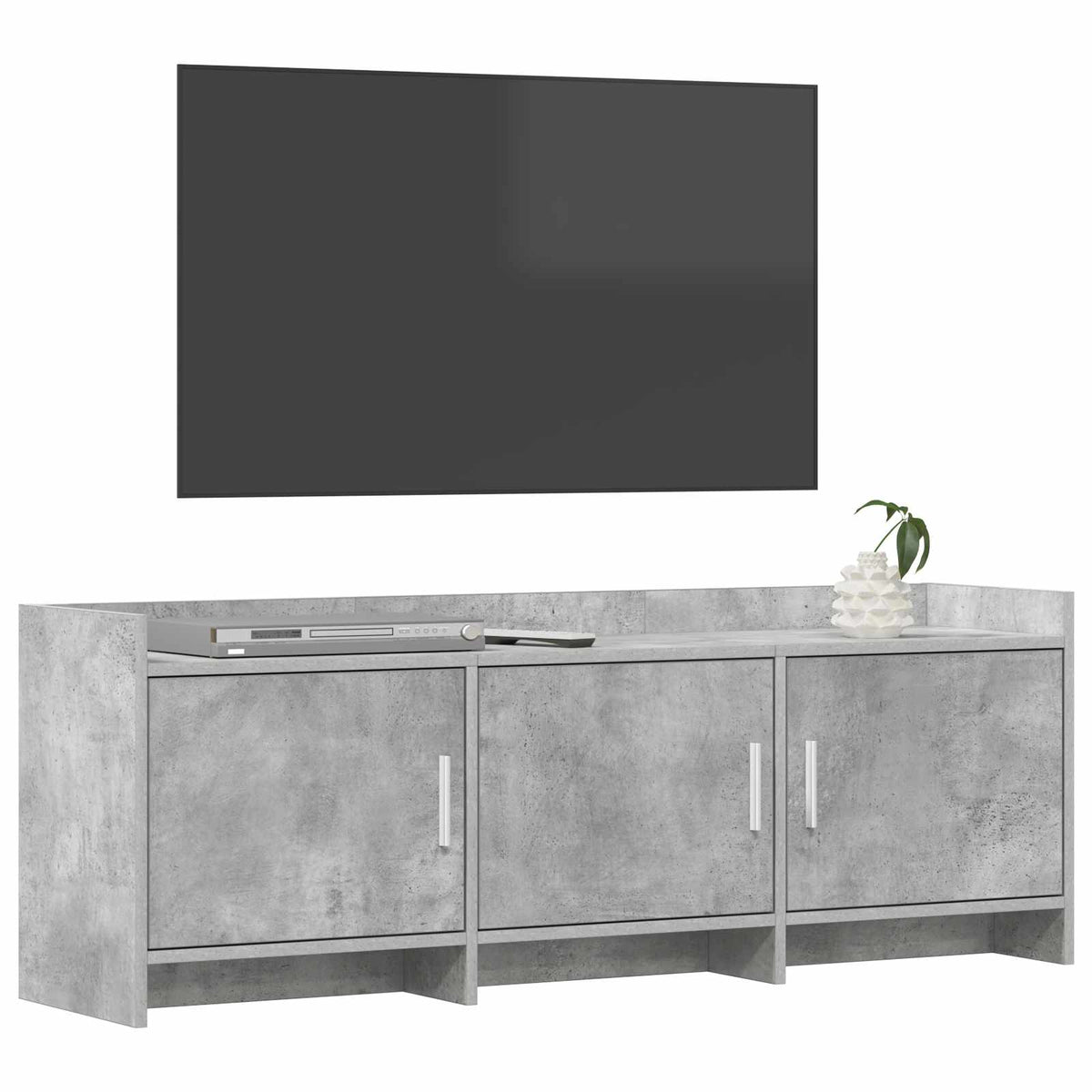 TV-skab 130 x 33 x 47 cm Betongrå Konstrueret træ