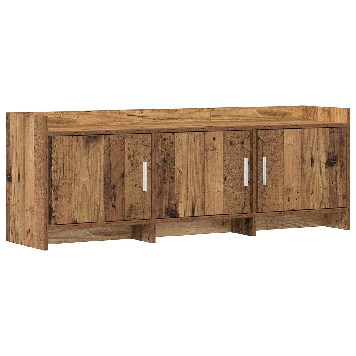 TV-skab 130 x 33 x 47 cm Gammelt træ Konstrueret træ