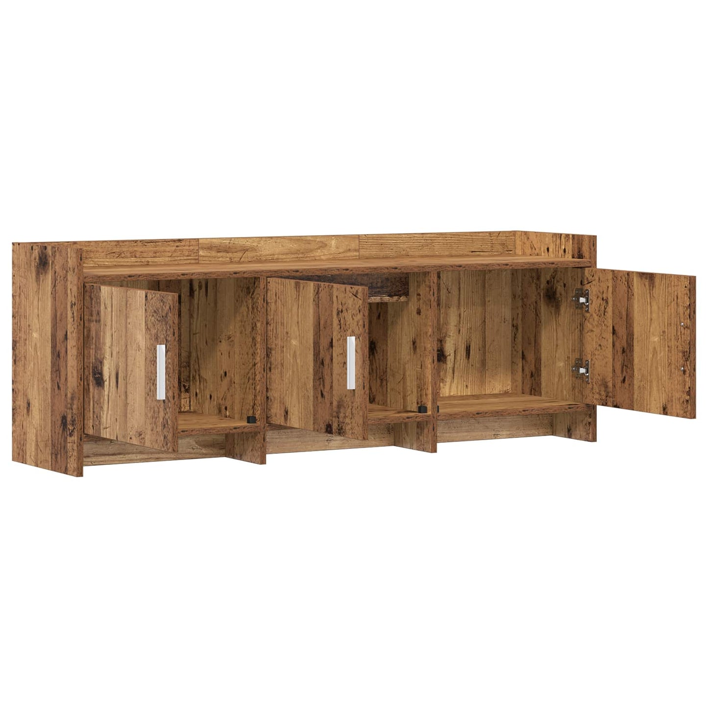 TV-skab 130 x 33 x 47 cm Gammelt træ Konstrueret træ