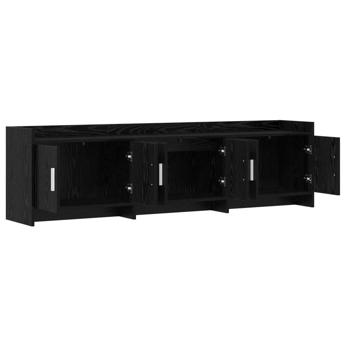 TV-skab 168 x 33 x 47 cm Sort eg Konstrueret træ