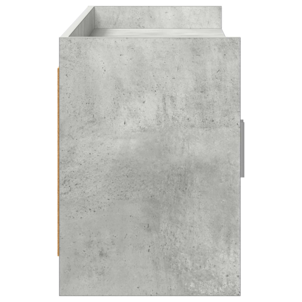 TV-skab 168 x 33 x 47 cm Betongrå Konstrueret træ