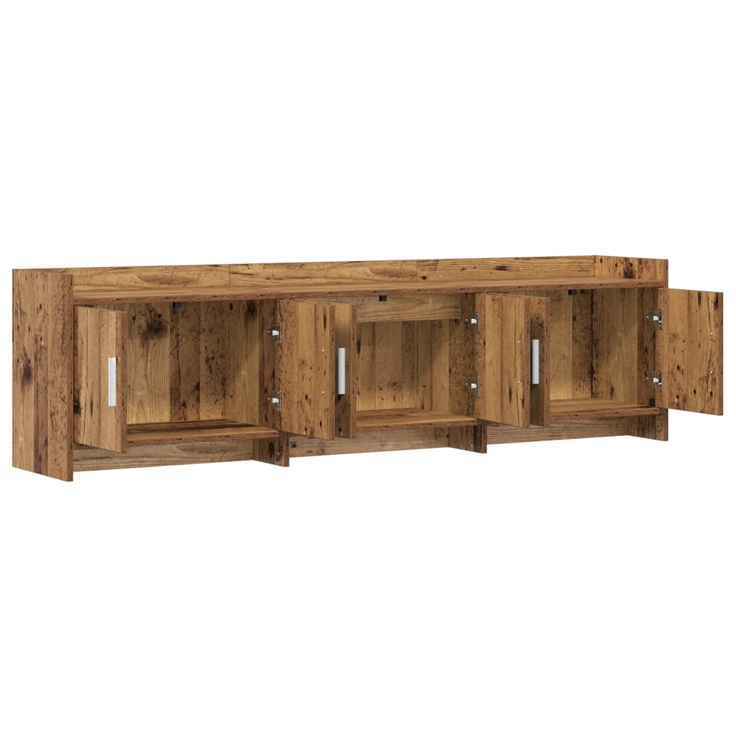 TV-skab 168 x 33 x 47 cm Gammelt træ Konstrueret træ
