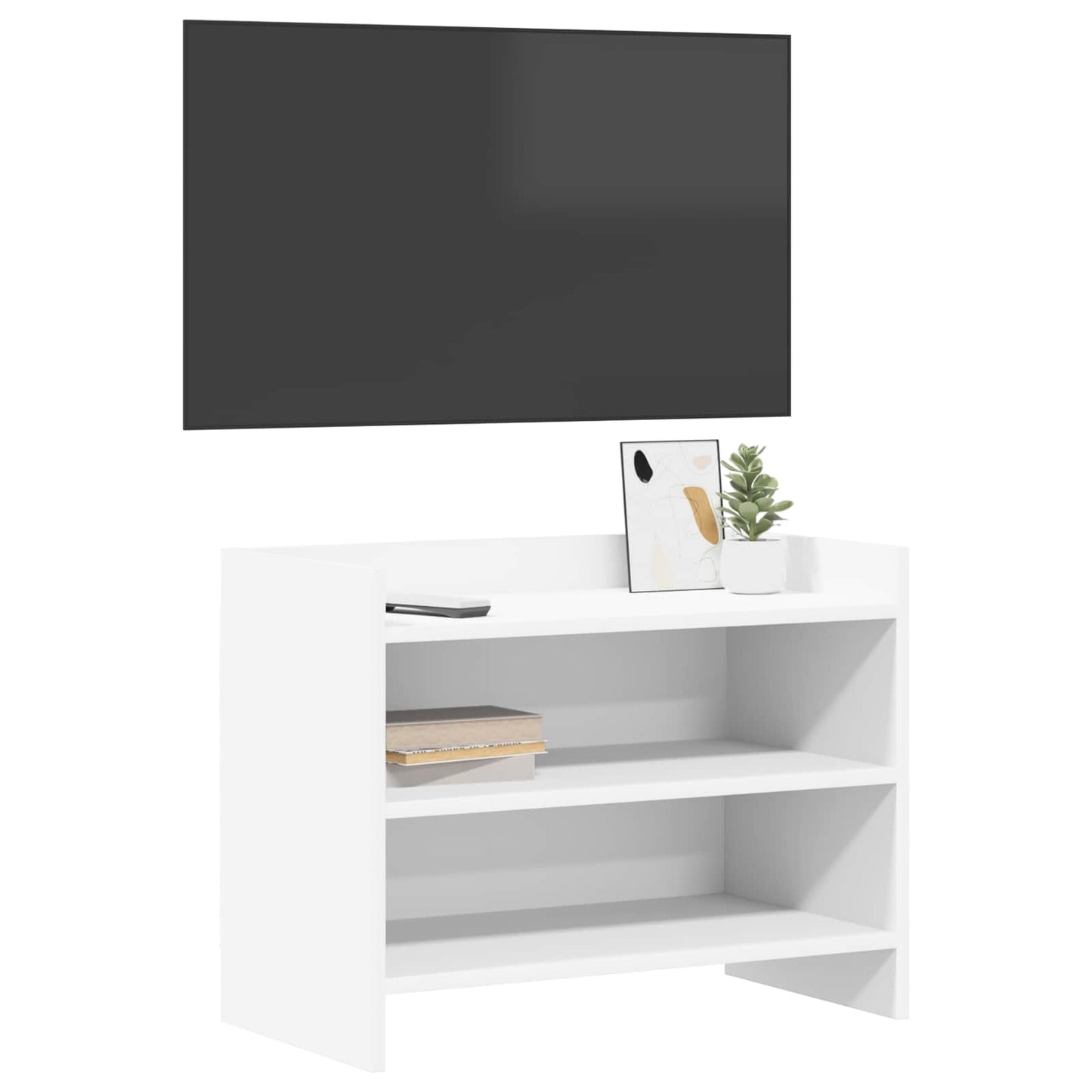 TV-skab 60 x 33 x 47 cm Hvid Konstrueret træ