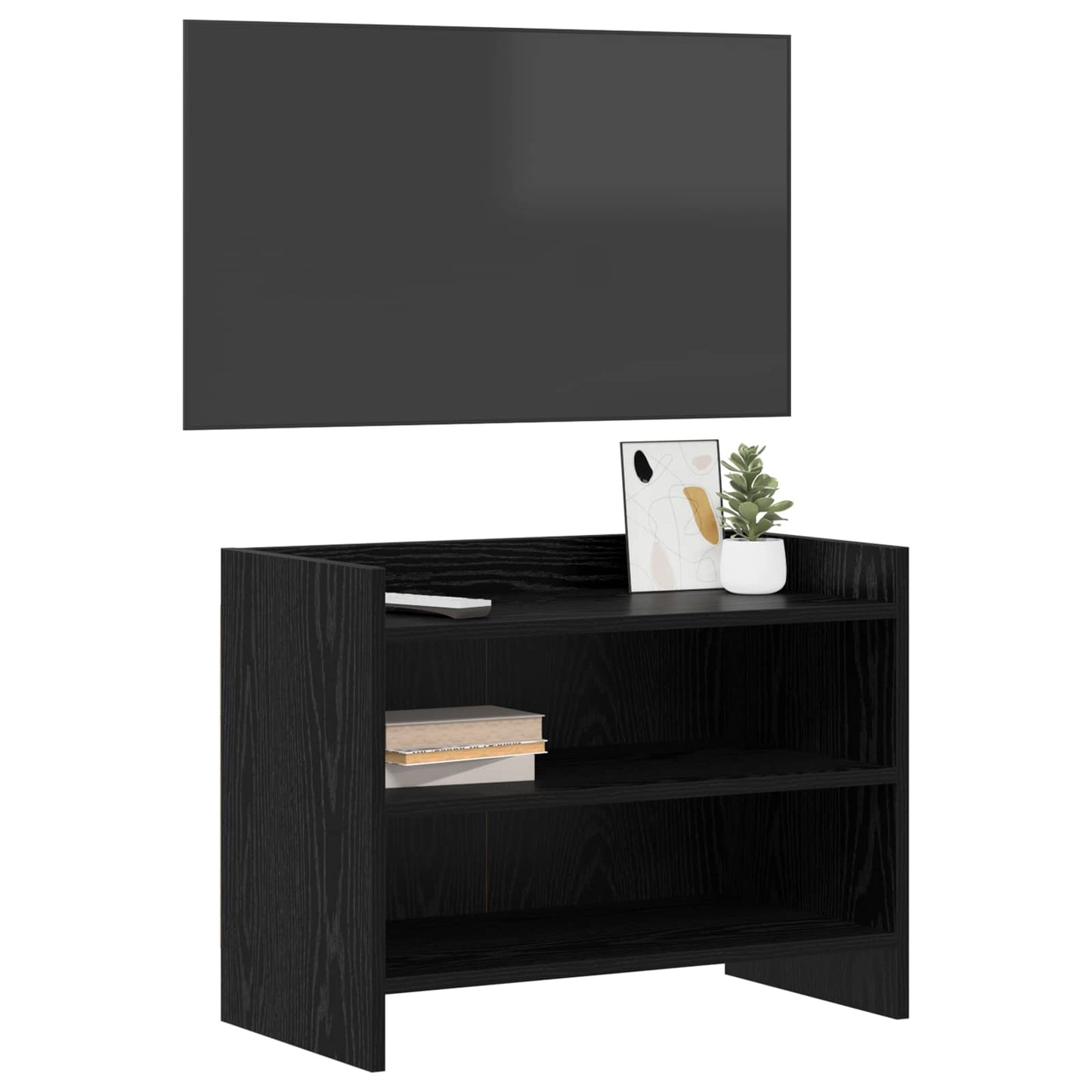 TV-skab 60 x 33 x 47 cm Sort eg Konstrueret træ
