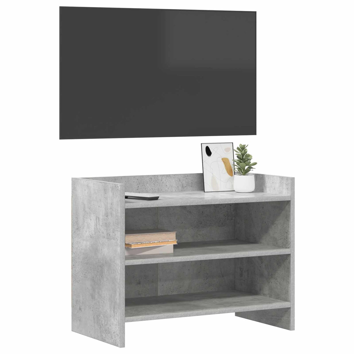 TV-skab 60 x 33 x 47 cm Betongrå Konstrueret træ