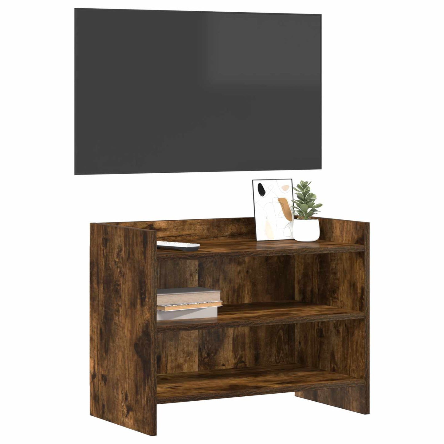 TV-skab 60 x 33 x 47 cm Røget eg Konstrueret træ