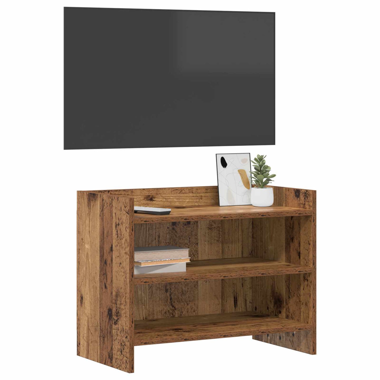 TV-skab 60 x 33 x 47 cm Gammelt træ Konstrueret træ