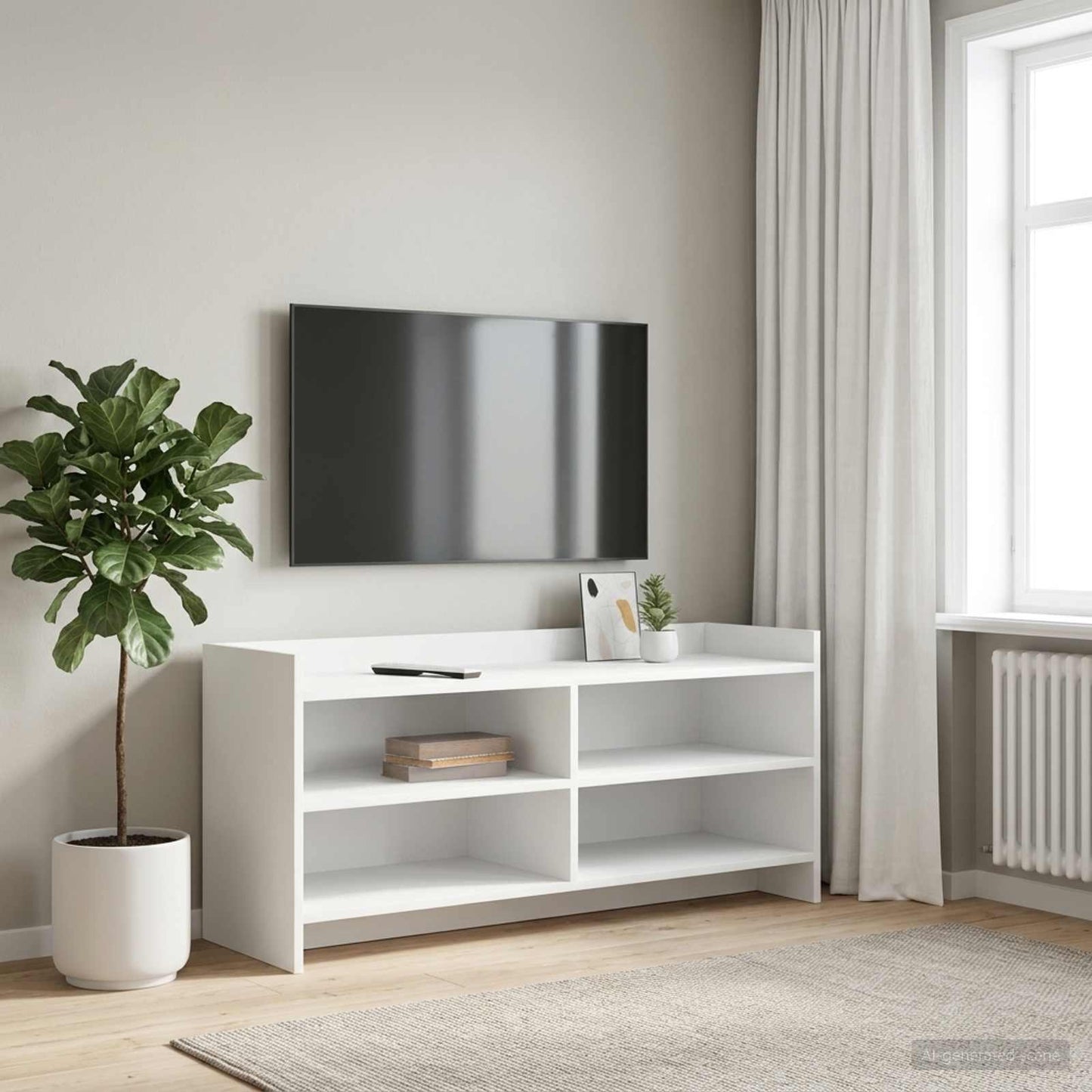 TV-skab 100 x 33 x 47 cm Hvid Konstrueret træ