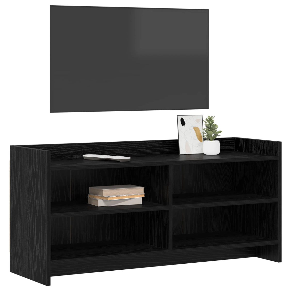 TV-skab 100 x 33 x 47 cm Sort eg Konstrueret træ