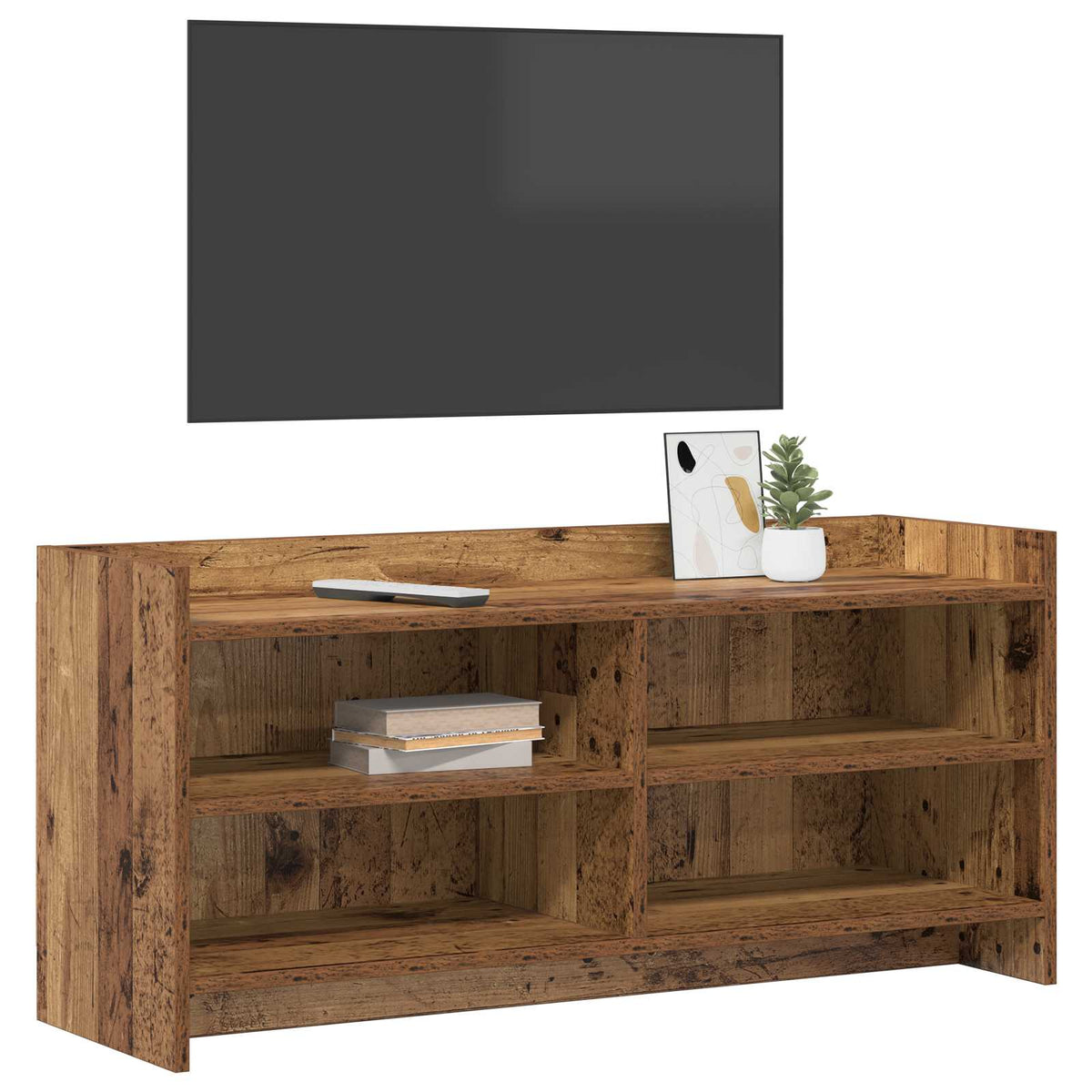 TV-skab 100 x 33 x 47 cm Gammelt træ Konstrueret træ