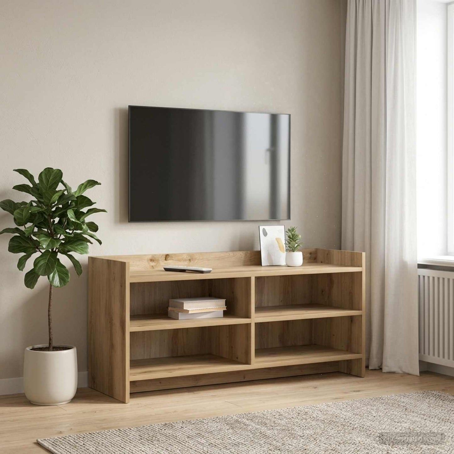 TV-skab 100 x 33 x 47 cm Artisan-eg Konstrueret træ