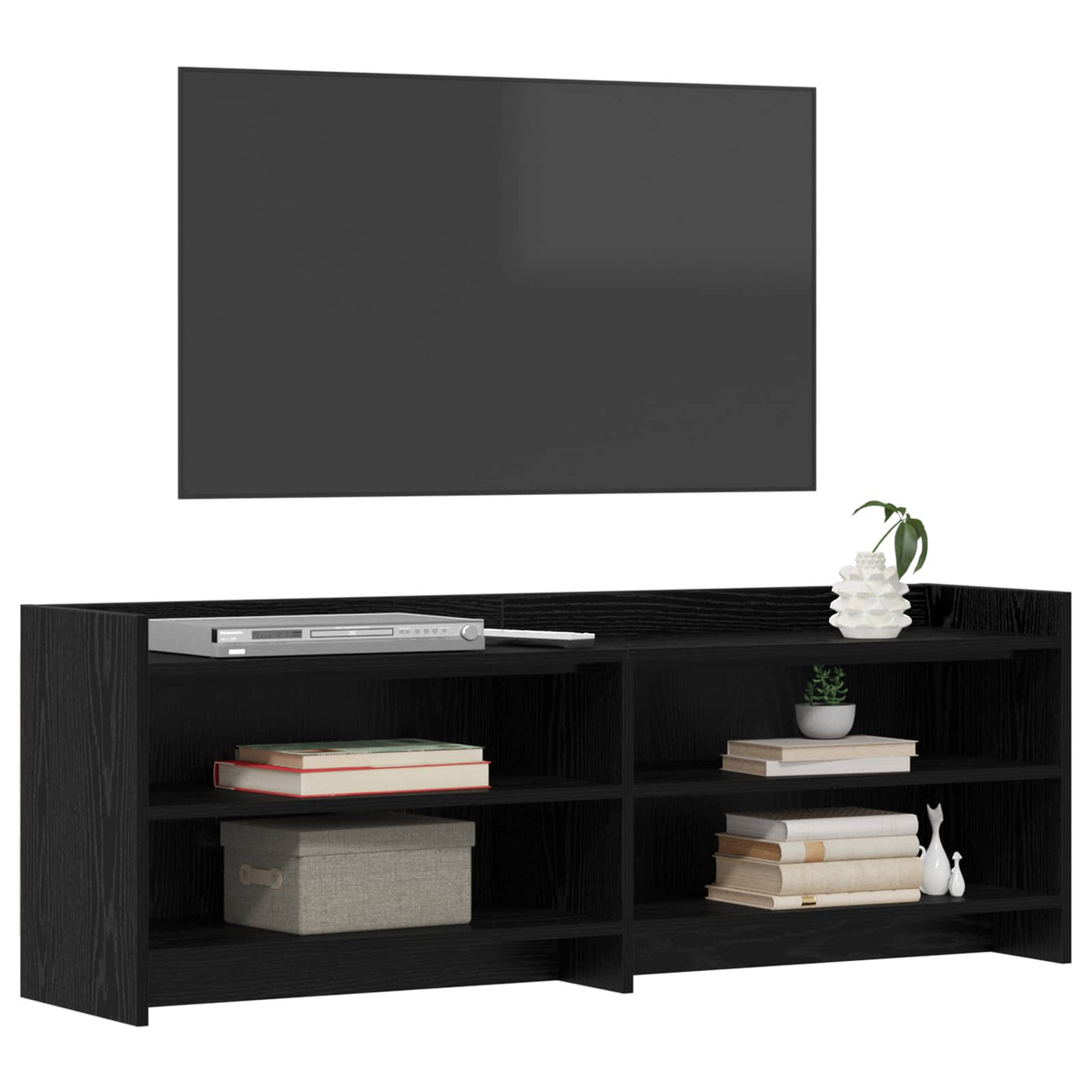 TV-skab 135 x 33 x 47 cm Sort eg Konstrueret træ