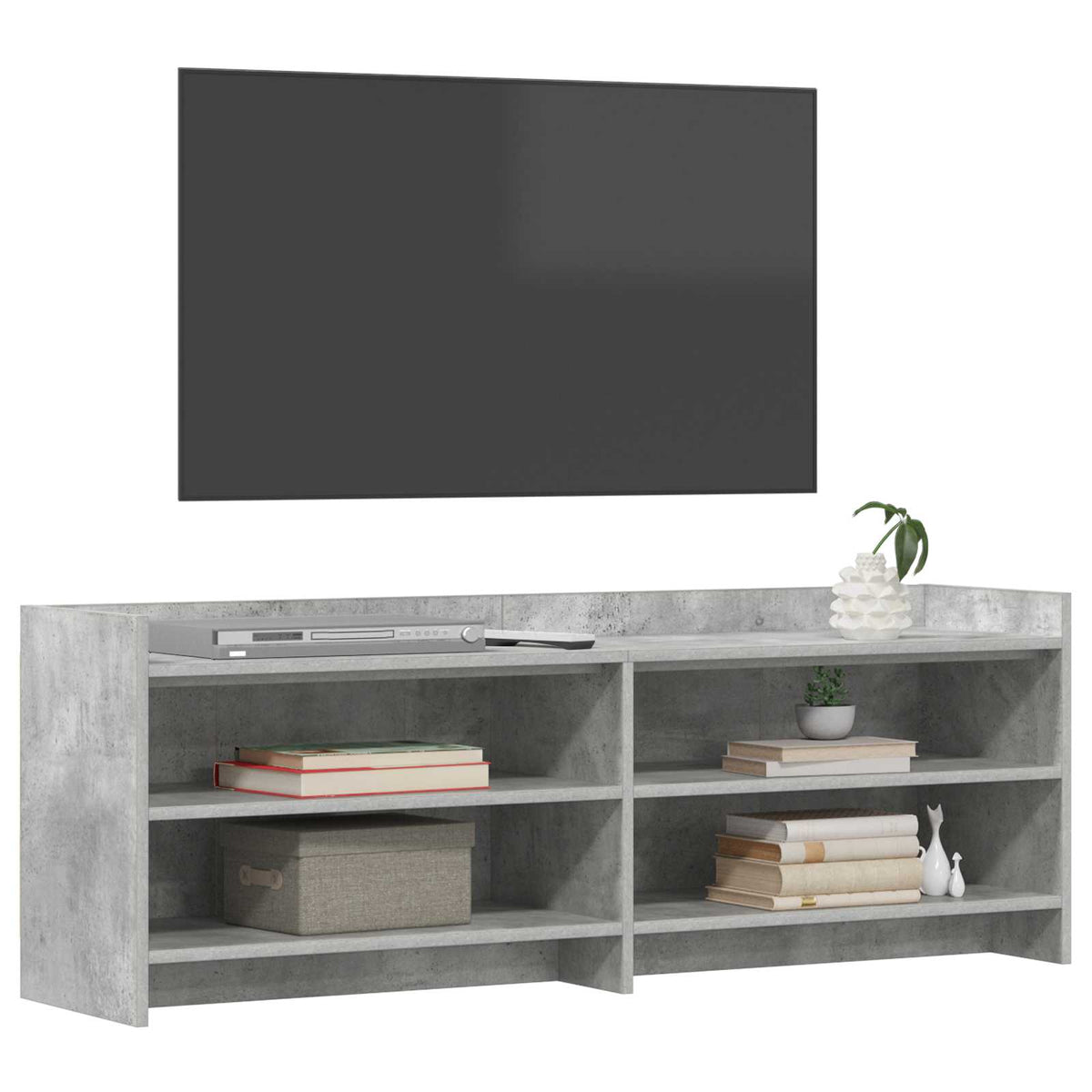 TV-skab 135 x 33 x 47 cm Betongrå Konstrueret træ
