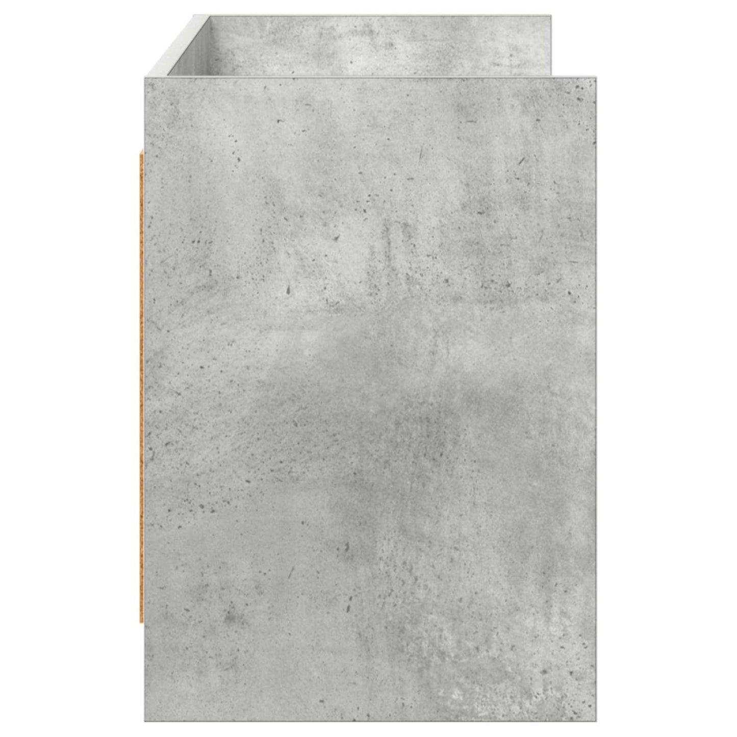 TV-skab 135 x 33 x 47 cm Betongrå Konstrueret træ