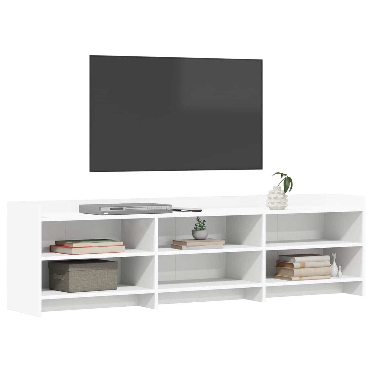 TV-skab 168 x 33 x 47 cm Hvid Konstrueret træ