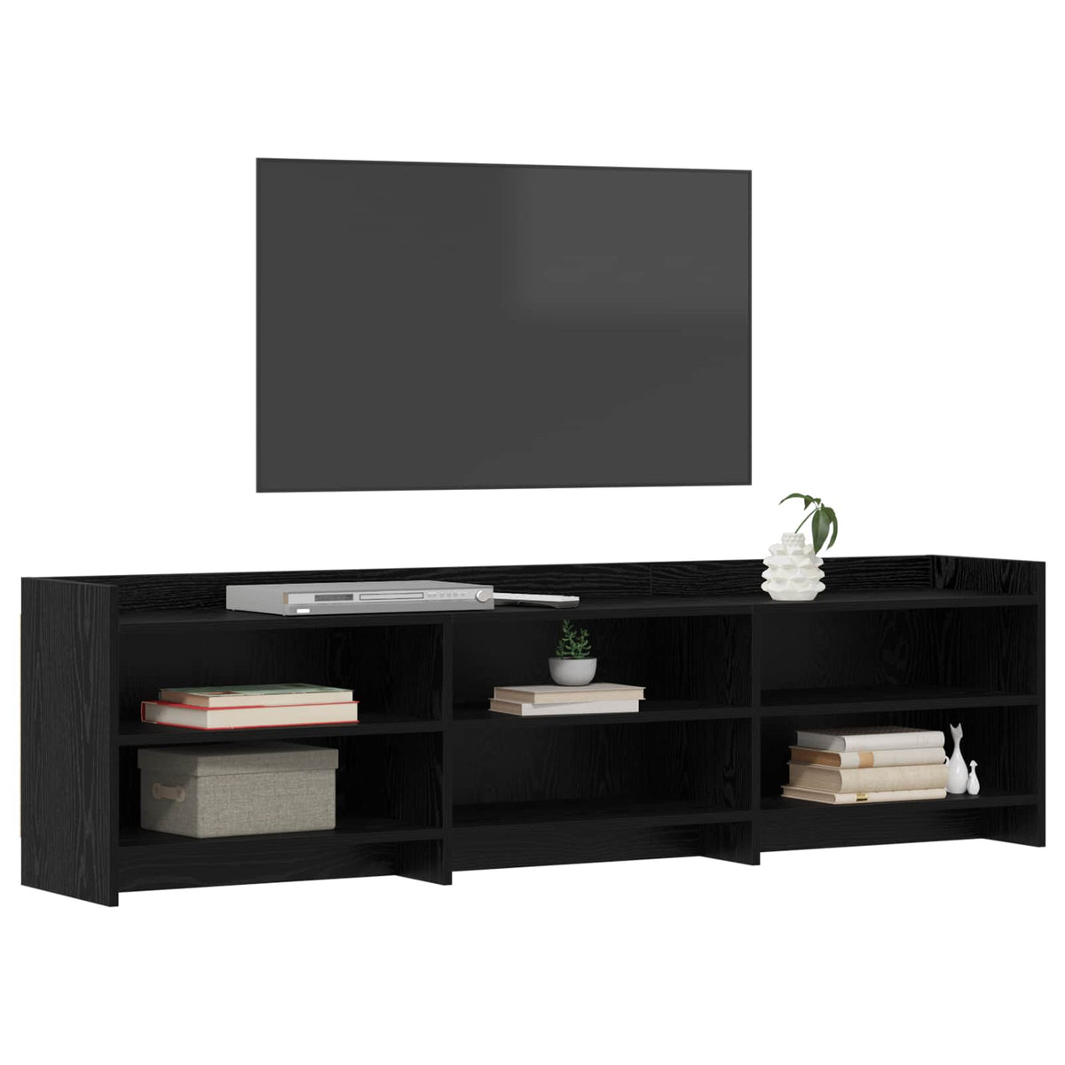 TV-skab 168 x 33 x 47 cm Sort eg Konstrueret træ