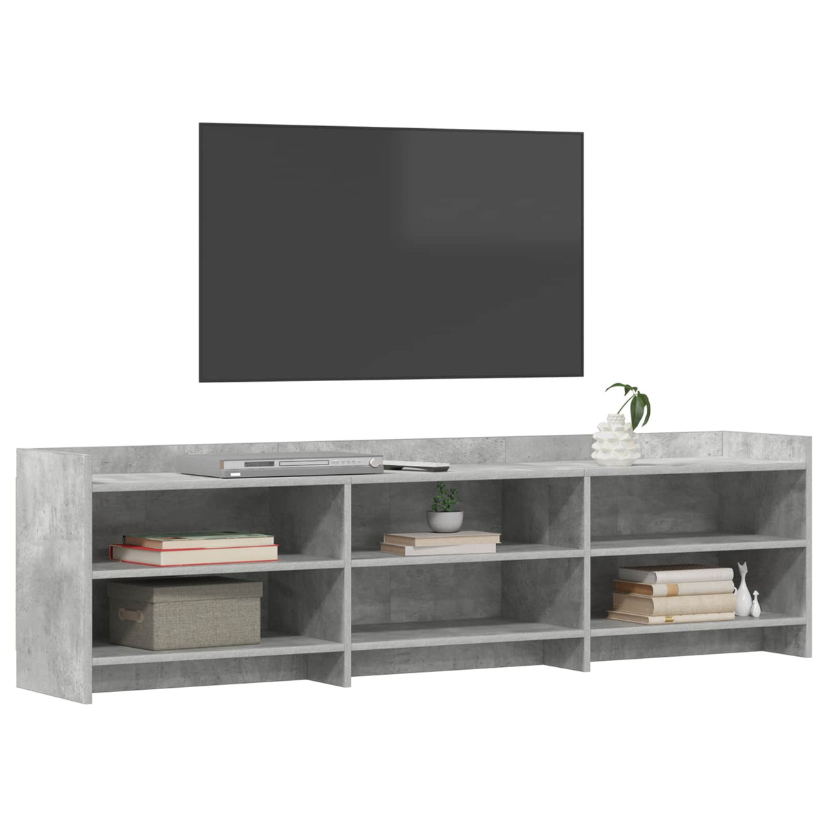TV-skab 168 x 33 x 47 cm Betongrå Konstrueret træ