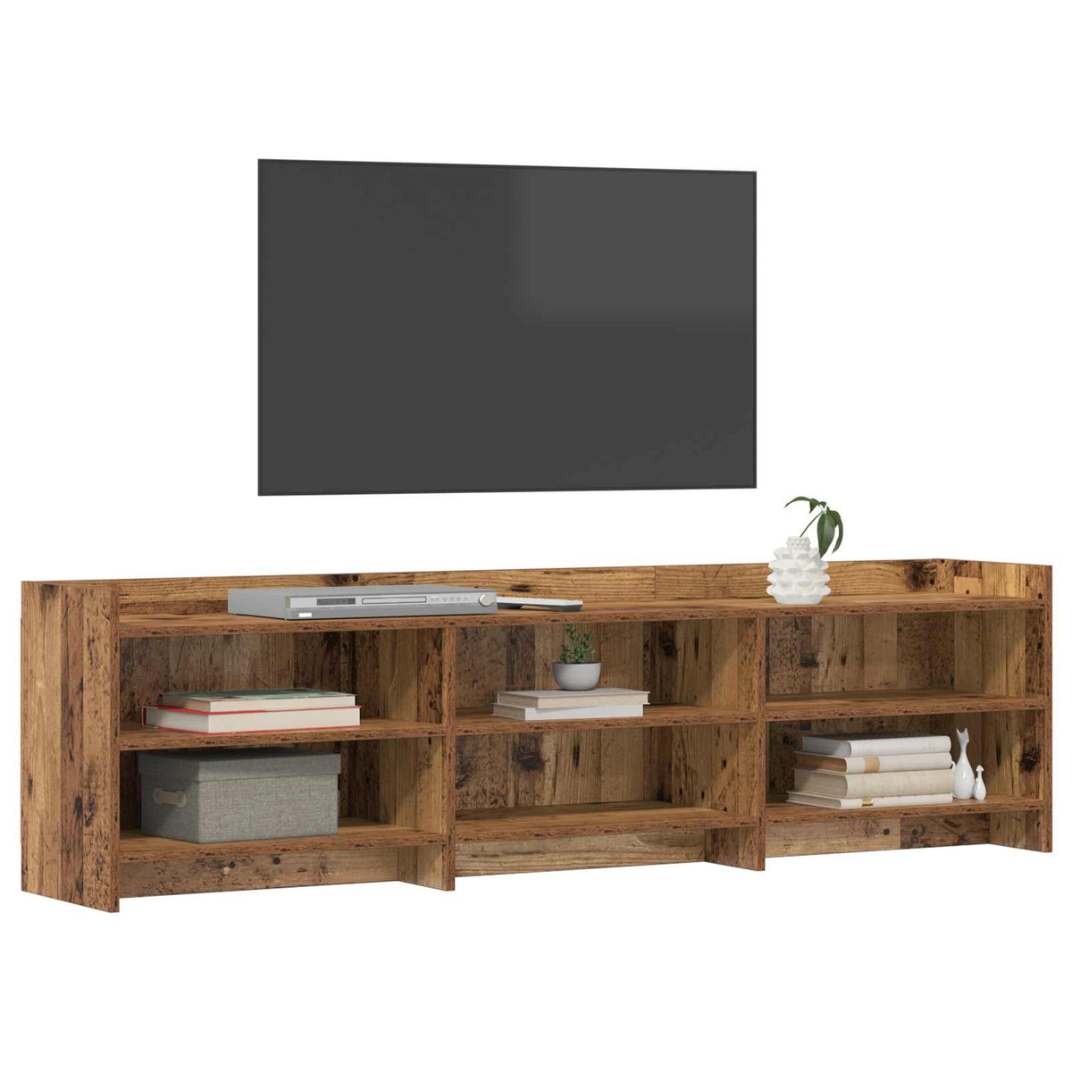 TV-skab 168 x 33 x 47 cm Gammelt træ Konstrueret træ