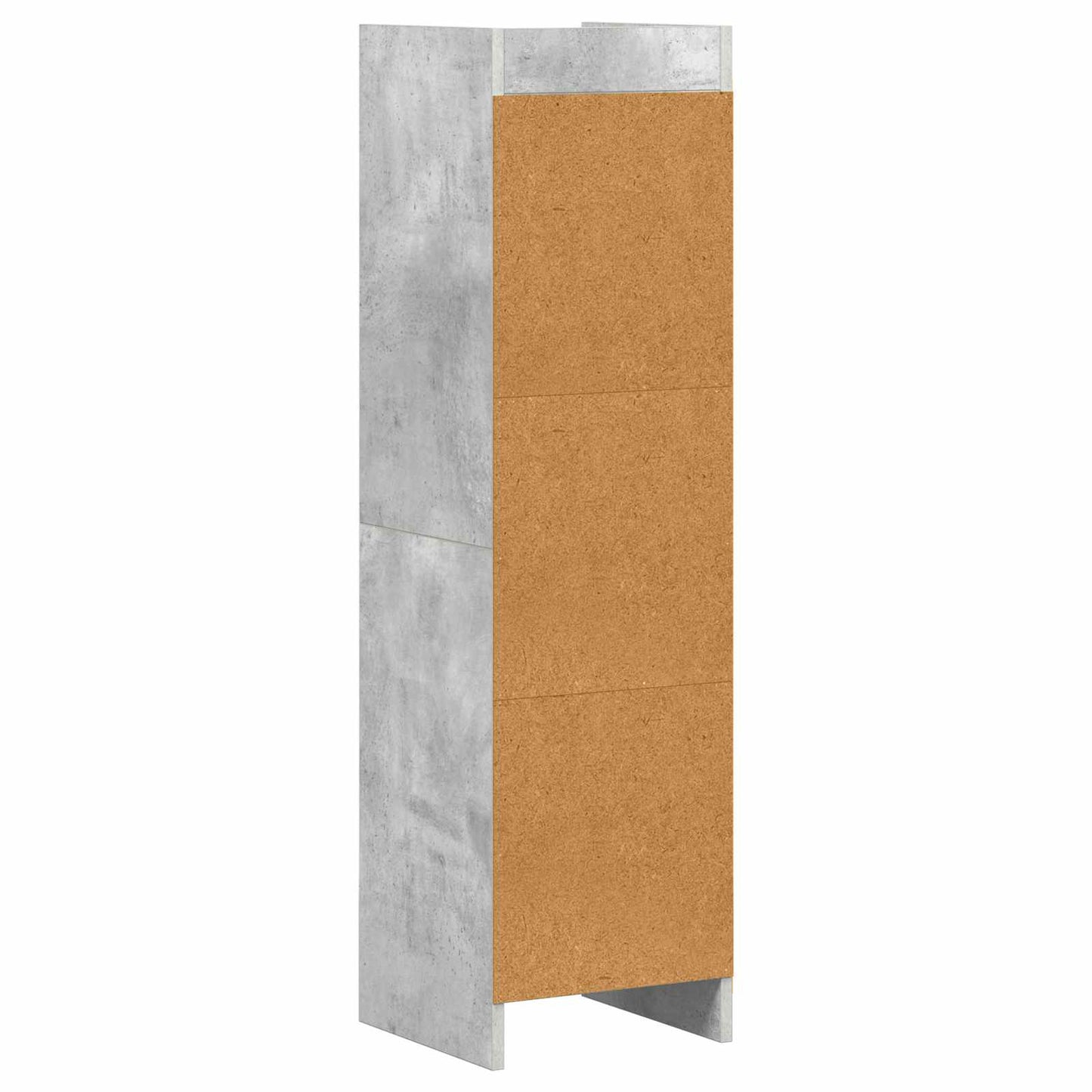 Bogreol Beton Grå 30 x 30 x 111 cm Konstrueret træ