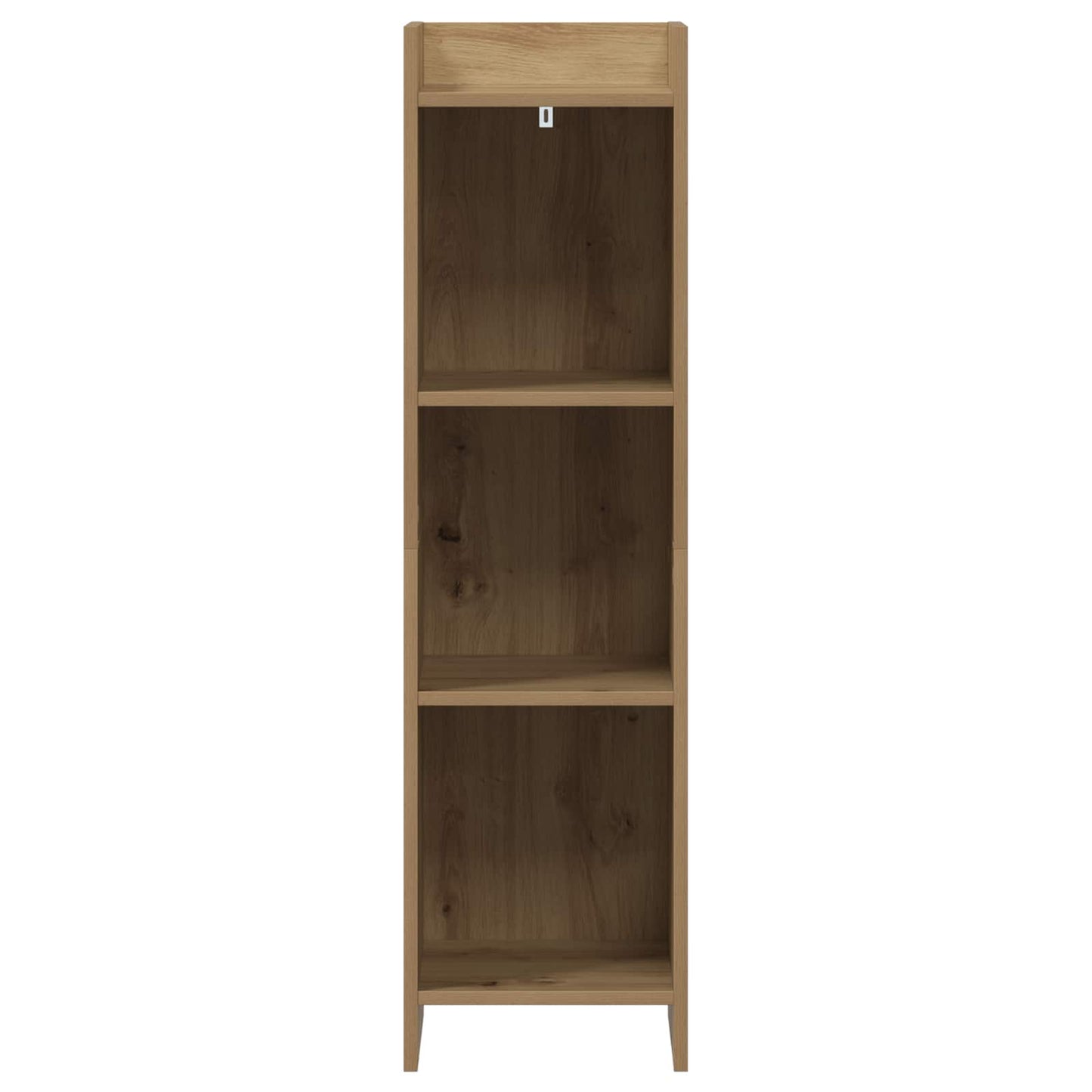 Bogreol 3 niveauer 30 x 30 x 111 cm Konstrueret træ Artisan-eg