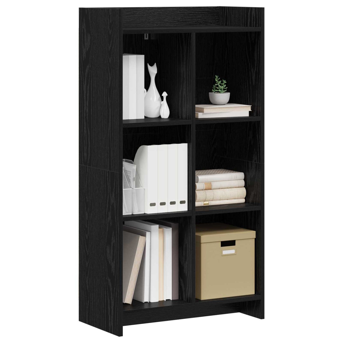 Bogreol Sort eg 59 x 30 x 111 cm Konstrueret træ